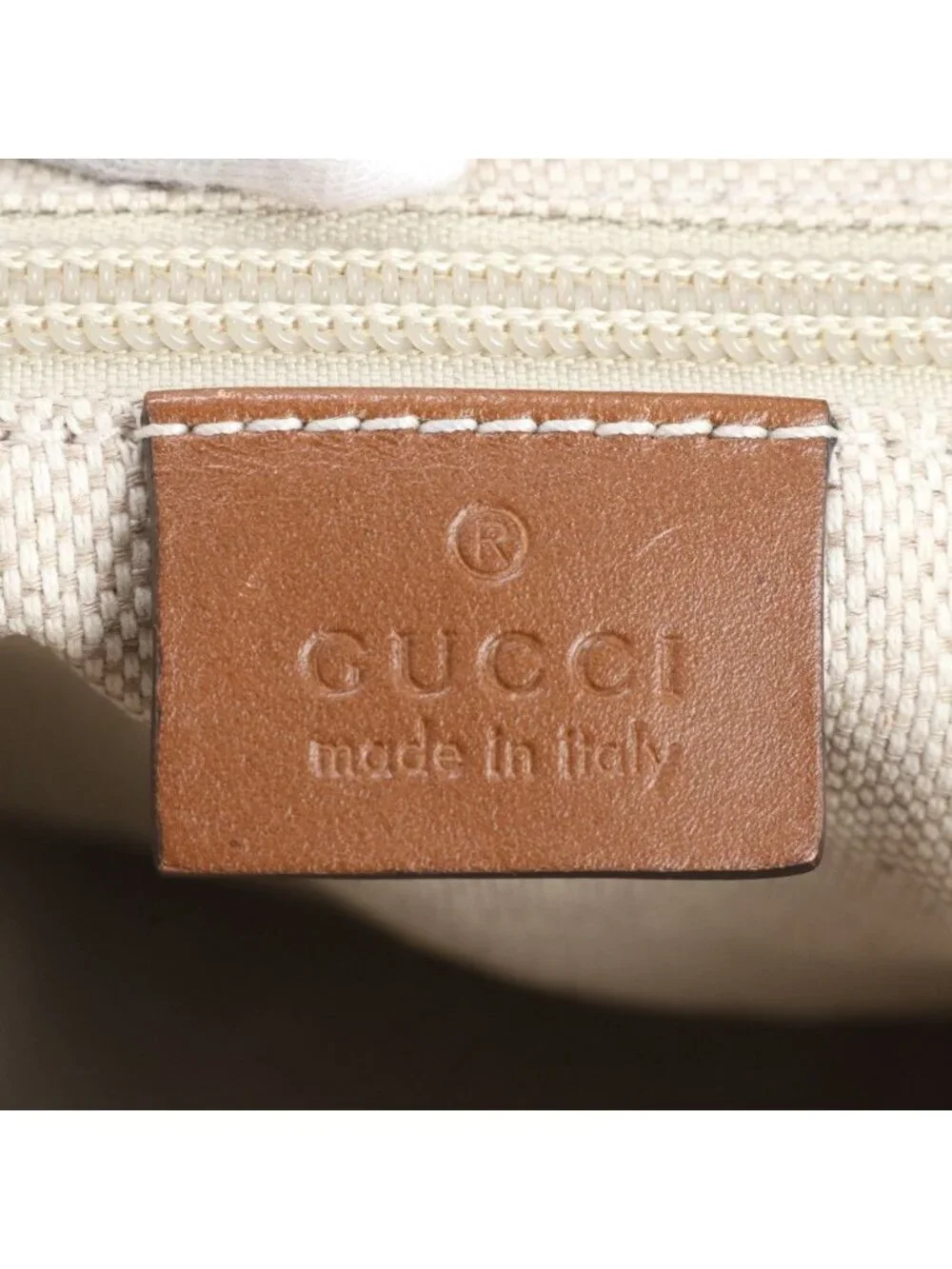 Gucci GG Canvas Leather Shoulder Bag Crossbody Tote